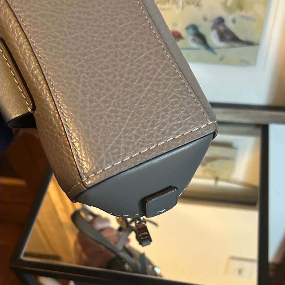 Coach Gray Leather Satchel converts into a backpack - Picture 9 of 13